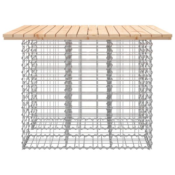 vidaXL Garden Bench Gabion Design 100x102x72 cm Solid Wood Pine