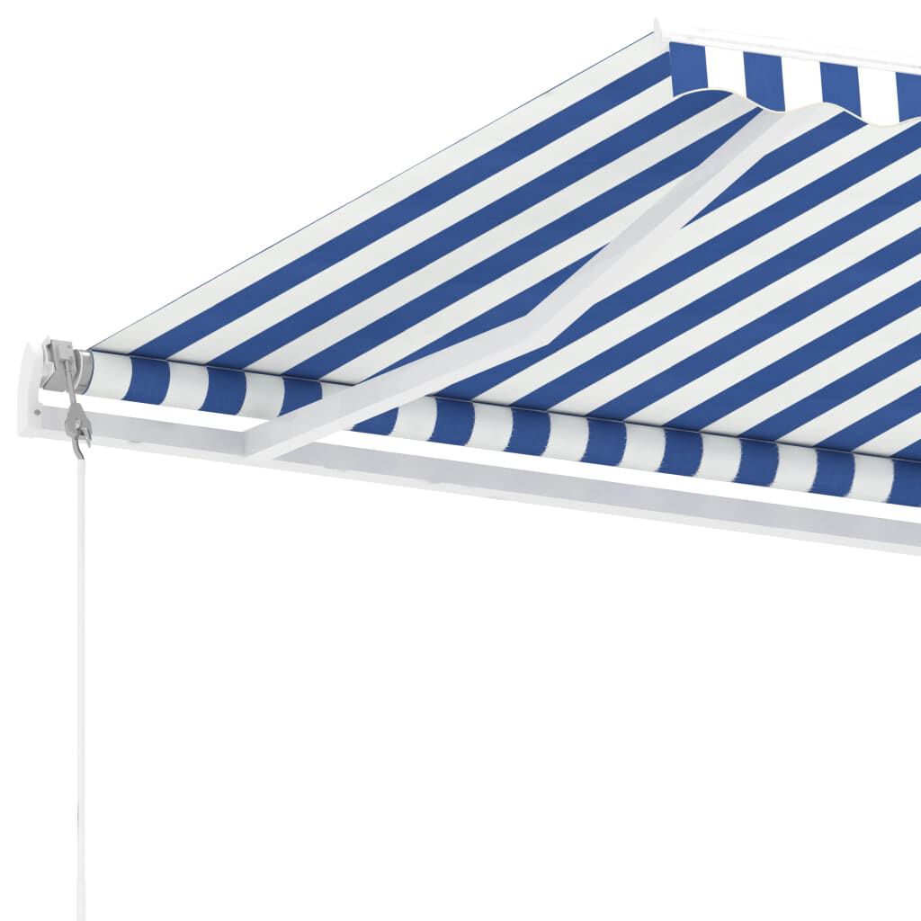 vidaXL Freestanding Automatic Awning 300x250cm Blue/White
