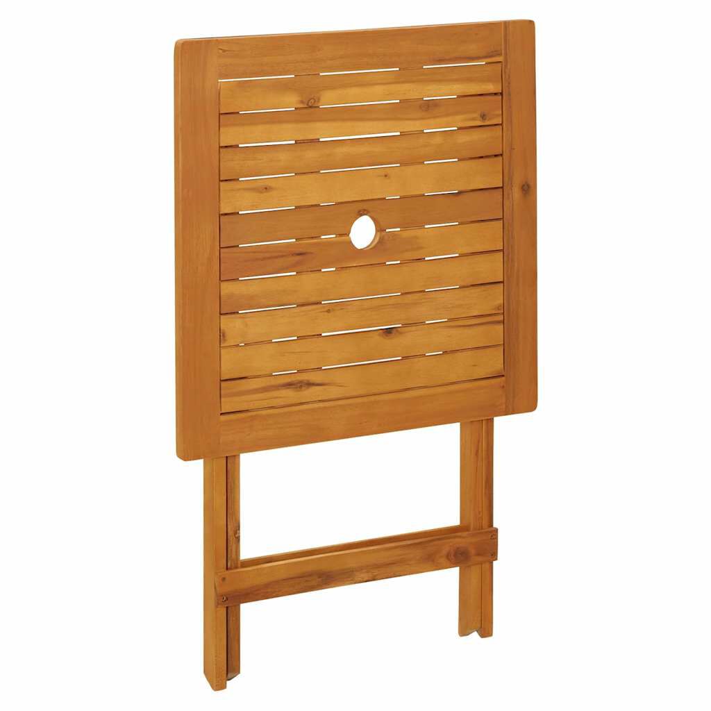 vidaXL Folding Garden Table 60x60x75 cm Solid Acacia Wood