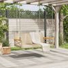 vidaXL Swing Bench Beige 109x62x40 cm Poly Rattan
