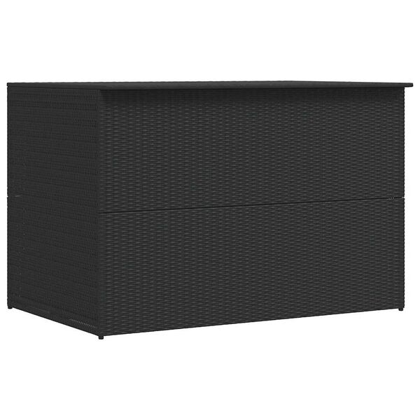 vidaXL Garden Storage Box Black 150x100x100 cm Poly Rattan