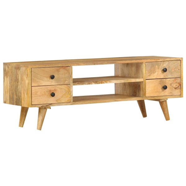 vidaXL TV Cabinet 110x35x40 cm Solid Mango Wood