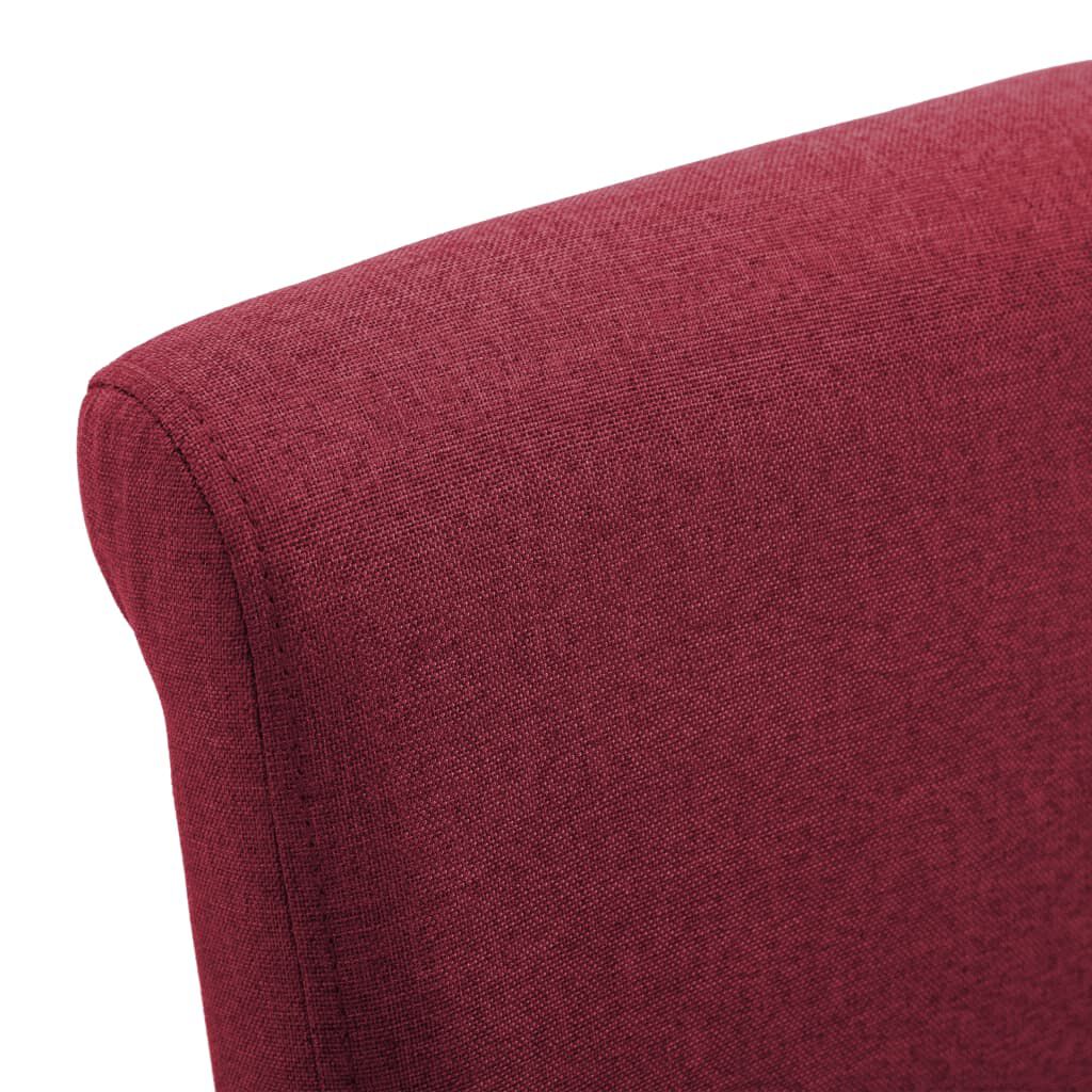 vidaXL Dining Chairs 2 pcs Red Fabric
