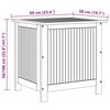 vidaXL Garden Storage Box 60x50x58 cm Solid Acacia Wood
