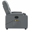 vidaXL Electric Massage Recliner Chair Grey Faux Leather