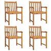 vidaXL Garden Chairs 4 pcs 56x55.5x90 cm Solid Wood Acacia