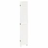 vidaXL Room Divider 5 Panels White Solid Wood Paulownia