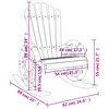 vidaXL Rocking Adirondack Chair Solid Wood Fir