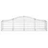 vidaXL Arched Gabion Baskets 5 pcs 200x50x40/60 cm Galvanised Iron