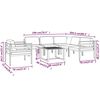 vidaXL 7 Piece Garden Lounge Set with Cushions Aluminium Anthracite