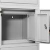 vidaXL Office Cabinet Light Grey 90x40x180 cm Steel