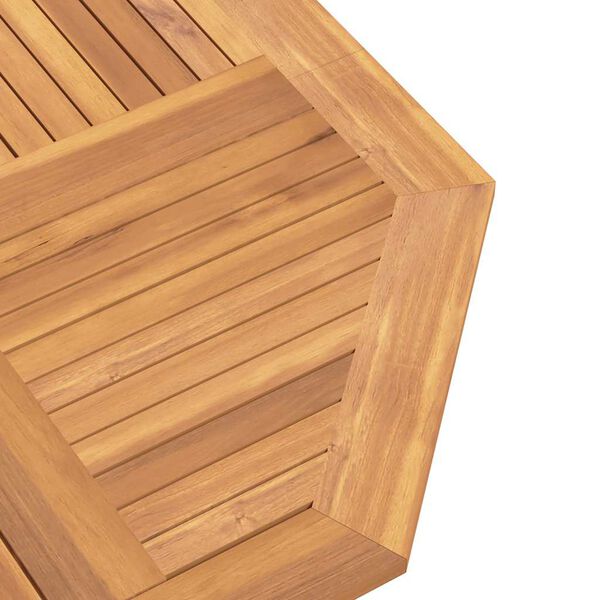vidaXL Folding Garden Table 110x110x75 cm Solid Wood Teak