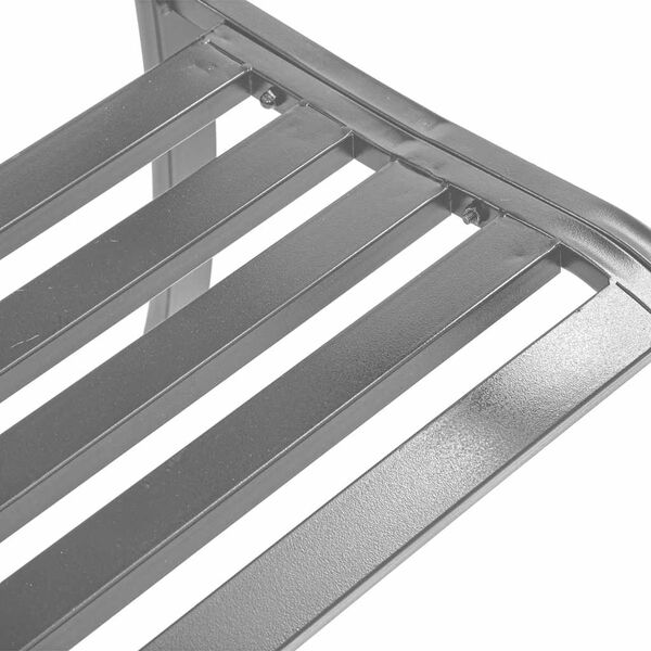 vidaXL Garden Bench Black 120 cm Steel