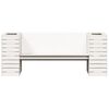 vidaXL Planter Bench White 167.5x60x65 cm Solid Wood Pine