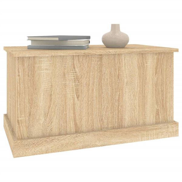 vidaXL Storage Box Sonoma Oak 70x40x38 cm Engineered Wood