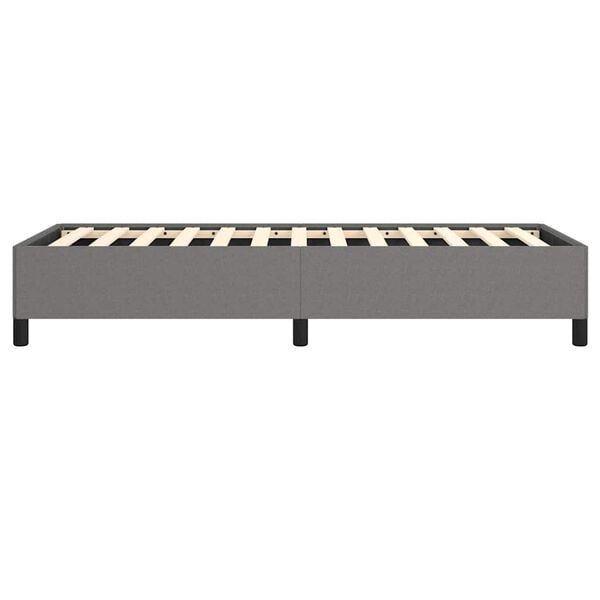 vidaXL Bed Frame without Mattress Dark Grey 100x203 cm Twin XL Fabric