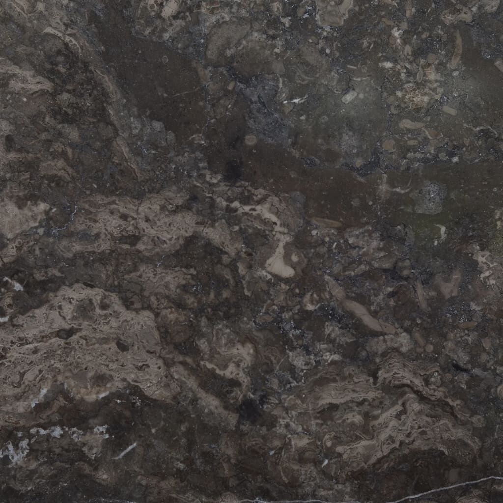 vidaXL Table Top Black Ø50x2.5 cm Marble