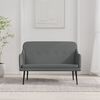 vidaXL Bench Dark Grey 110x76x80 cm Fabric