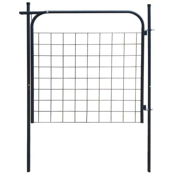 vidaXL Garden Fence Gate 100x100 cm Anthracite