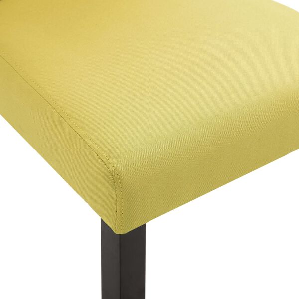 vidaXL Dining Chairs 2 pcs Green Fabric
