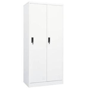 vidaXL Wardrobe White 80x50x180 cm Steel