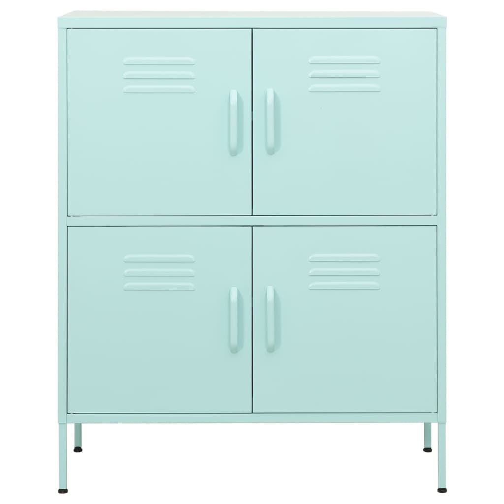 vidaXL Storage Cabinet Mint 80x35x101.5 cm Steel