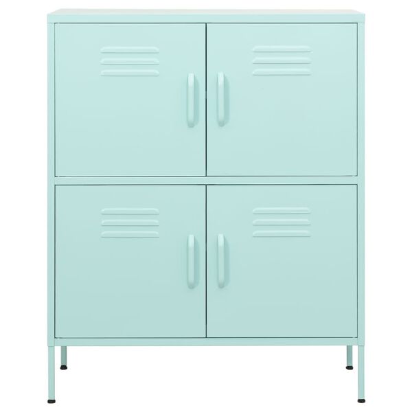 vidaXL Storage Cabinet Mint 80x35x101.5 cm Steel