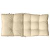 vidaXL Lowback Chair Cushions 2 pcs Beige Oxford Fabric