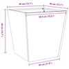 vidaXL Garden Planters 2 pcs 40x40x40 cm Weathering Steel