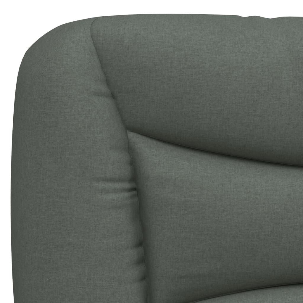 vidaXL Headboard Cushion Dark Grey 193 cm Fabric
