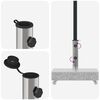 vidaXL Umbrella Base Light Grey 45x25x8.3 cm Granite