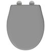 vidaXL Toilet Seat Grey 44.5 x 37.3 x 4.3 cm Duroplast