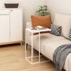 vidaXL Side Table White 40x30x59 cm Engineered Wood