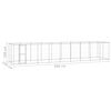 vidaXL Outdoor Dog Kennel Galvanised Steel 21.78 m²