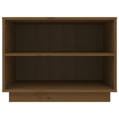 vidaXL Shoe Cabinet Honey Brown 60x34x45 cm Solid Wood Pine