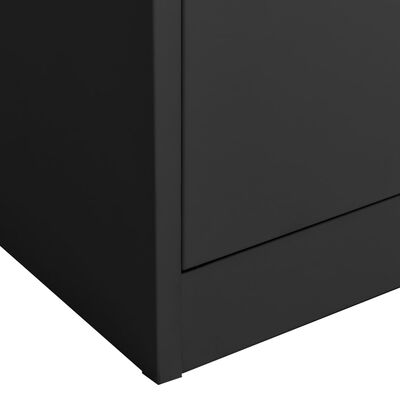 vidaXL Office Cabinet Anthracite 90x40x180 cm Steel