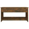 vidaXL Coffee Table Smoked Oak 102x50x52.5 cm Engineered Wood