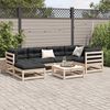vidaXL 7 Piece Garden Sofa Set with Cushions Solid Wood Pine