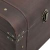 vidaXL Treasure Chest with Latches Dark Brown 90x50x39.5 cm Plywood