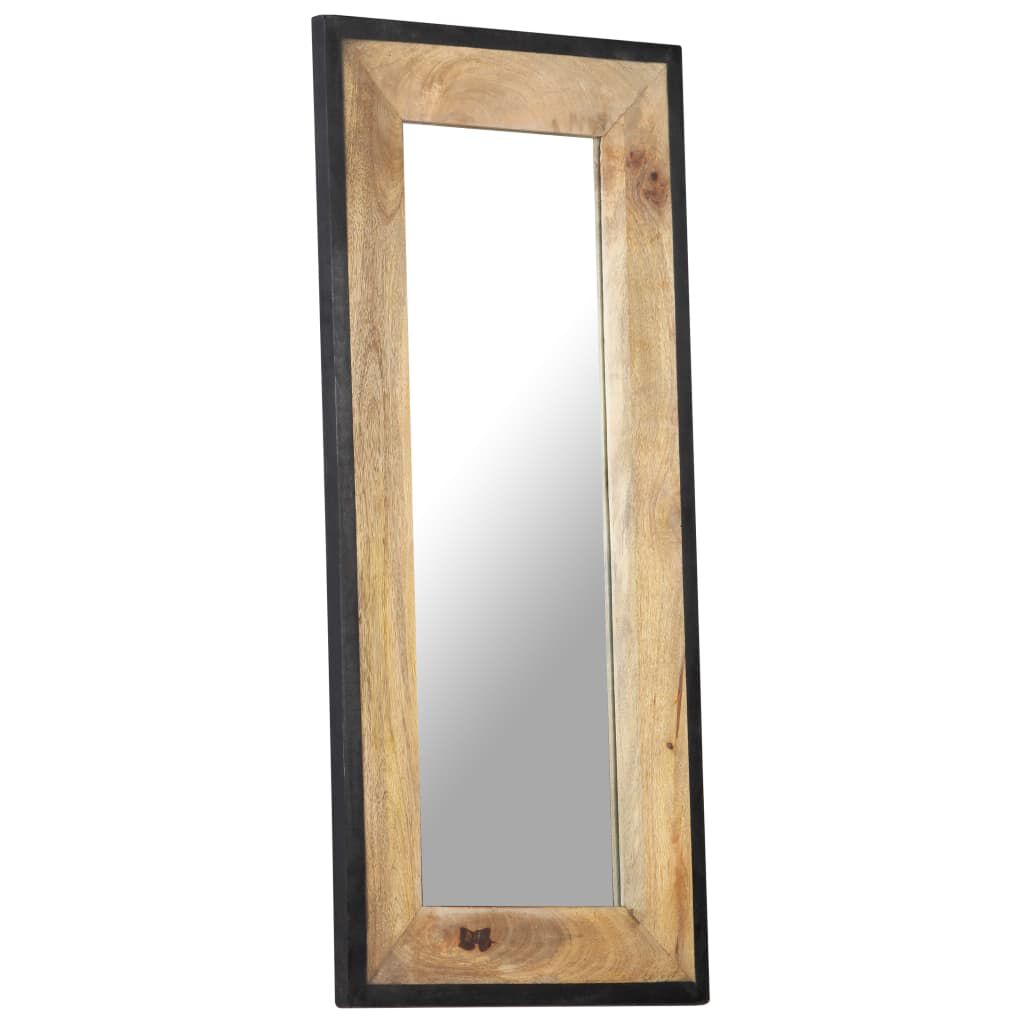 vidaXL Mirror 110x50 cm Solid Mango Wood