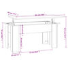 vidaXL Coffee Table Grey Sonoma 101x49x52 cm Engineered Wood