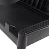 vidaXL Sun Lounger with Cushion Anthracite 186x60x29 cm PP