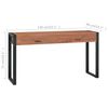vidaXL Desk with 2 Drawers 140x40x75 cm Teak Wood