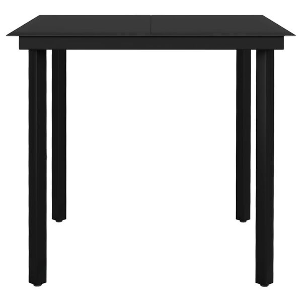 vidaXL 5 Piece Garden Dining Set Dark Grey