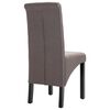 vidaXL Dining Chairs 2 pcs Taupe Fabric