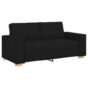 vidaXL 2-Seater Sofa Black 180x78x84 cm Fabric