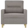 vidaXL Sofa Chair Light Grey 60 cm Fabric