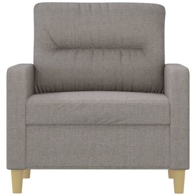 vidaXL Sofa Chair Light Grey 60 cm Fabric