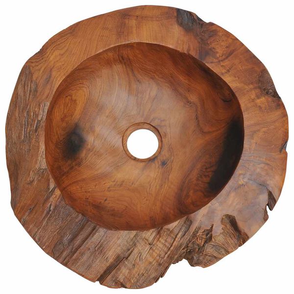 vidaXL Basin Solid Teak 45 cm