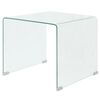 vidaXL Coffee Table Tempered Glass 49,5x50x45 cm Clear